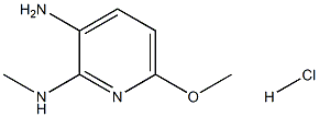 2-甲基氨基-3-氨基-6-甲氧基吡啶盐酸盐 结构式