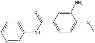 3-氨基-4-甲氧基苯甲酰替苯胺 结构式