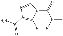 3,4-二氢-3-甲基-4-氧代咪唑并[5,1-D]-1,2,3,5-四嗪-8-酰胺 结构式
