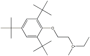 2,4,6-三叔丁基苯氧基-2-乙基-2-丁基 结构式