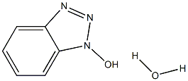 1-羟基苯并三氮唑一水物 结构式