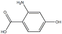 2-氨基-4-羟基苯甲酸 结构式