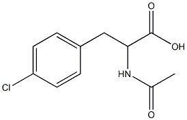 2-乙酰氨基-3-(4-氯苯基)-丙酸 结构式