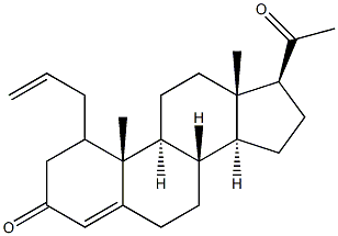 烯丙孕酮 结构式