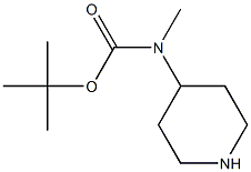 4-BOC-甲氨基哌啶 结构式