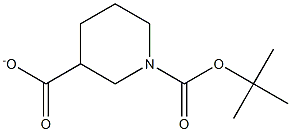 N-BOC-哌啶-3-甲酸乙酯 结构式