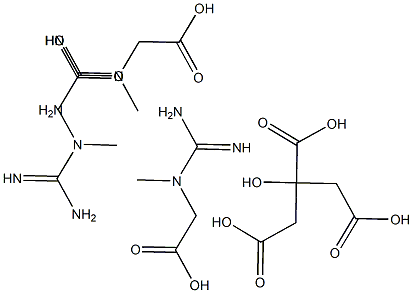 三肌酸柠檬酸 结构式