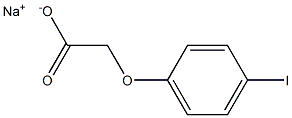 4-碘苯氧乙酸钠 结构式