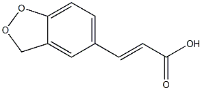3,4二氧亚甲基肉桂酸 结构式