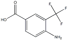4-氨基-3-三氟甲基苯甲酸 结构式