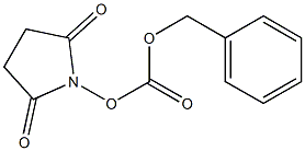 N-(苄氧羰氧基)琥珀酰亚胺 结构式