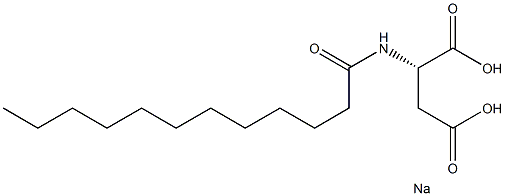 月桂酰-L-天门冬氨酸钠 结构式