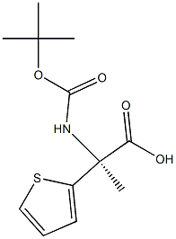 BOC-L-2-噻吩丙氨酸 结构式
