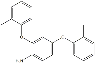 2,4-二(邻甲基)苯氧苯胺 结构式
