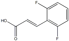 反-2,6-二氟肉桂酸 结构式