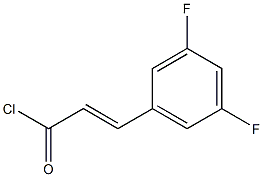 3,5-二氟肉桂酸酰氯 结构式