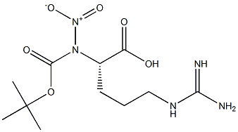 叔丁氧羰基-硝基-L-精氨酸 结构式