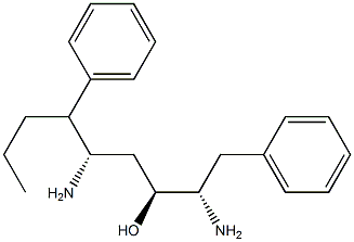 (2S,3S,5S)-2,5-二氨基-3-羟基-1,6-二苯基巳烷 结构式