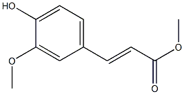 3-甲氧基-4-羟基肉桂酸甲酯 结构式