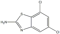 2-氨基-5,7-二氯苯并噻唑 结构式