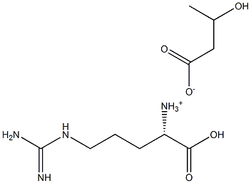 3-羟基丁酸精氨酸盐 结构式