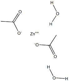 二水醋酸锌 结构式