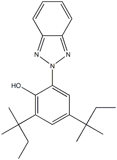 2-苯并三唑-2-基-4,6-双叔戊基苯酚 结构式
