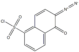 6-重氮-5,6-二氢-5-氧-1-萘磺酰氯 结构式