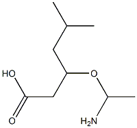 3-(2-氨基-2-乙氧基)-5甲基己酸 结构式