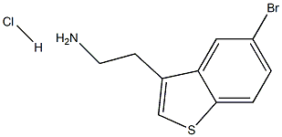 2-(5-BROMOBENZO[B]THIOPHENE-3-YL)ETHANEAMINEHYDROCHLORIDE 结构式