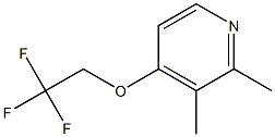 2-METHYL-3-METHYL-4-(2,2,2-TRIFLUOROETHOXY)PYRIDINE 结构式