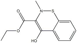 2-methyl-4-hydroxy-2H-benzothiazine-3-carboxylic acid ethyl ester 结构式