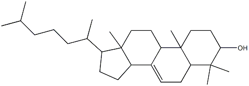 4,4,10,13-tetramethyl-17-(6-methylheptan-2-yl)-1,2,3,5,6,9,11,12,14,15,16,17-dodecahydrocyclopenta[a]phenanthren-3-ol 结构式