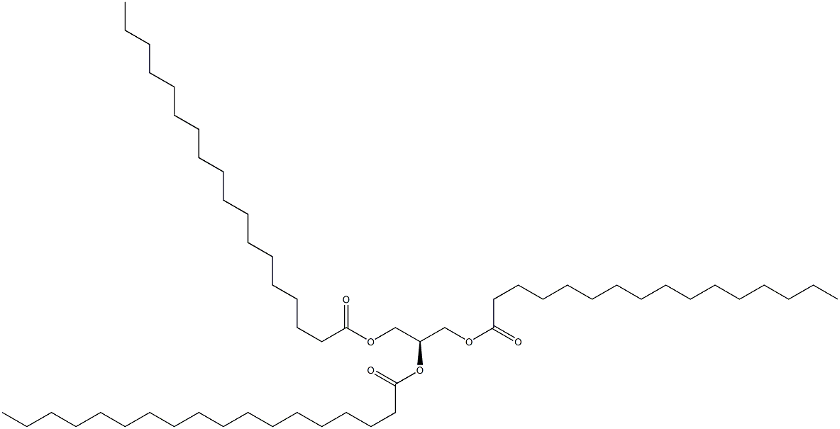 1-hexadecanoyl-2,3-dioctadecanoyl-sn-glycerol 结构式