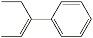 (1-Ethyl-1-propenyl)benzene. 结构式