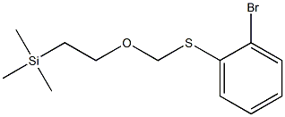 [2-(2-Bromophenylthiomethoxy)ethyl]trimethylsilane 结构式