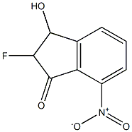 2-Fluoro-3-hydroxy-7-nitro-1-indanone 结构式