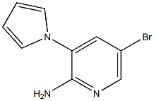 5-BROMO-3-(1H-PYRROL-1-YL)PYRIDIN-2-AMINE 结构式