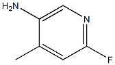 5-Amino-2-fluoro-4-methylpyridine 结构式