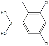 3,5-Dichloro-2-methylbenzeneboronic acid 结构式