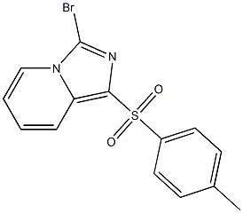 3-Bromo-1-[(4-methylphenyl)sulphonyl]imidazo[1,5-a]pyridine 结构式