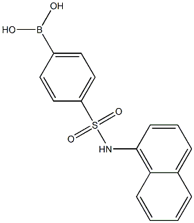 4-(N-Naphth-1-ylsulphamoyl)benzeneboronic acid 结构式