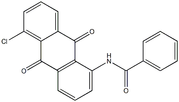 1-CHLORO-5-BENZOYLAMIBO ANTHRAQUINONE 结构式