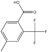 2-TRIFLUOROMETHYL-4-METHYLBENZOIC ACID 结构式