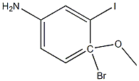 3-IODO-4-BROMO ANISIDINE 结构式