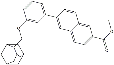 METHYL 6-[3-(1-ADAMANTANE)-4-METHOXYPHENYL]--2-NAPHTHOATE 结构式