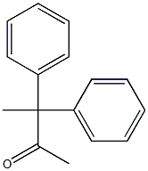 3,3-二苯-2-丁酮 结构式