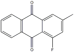 4-氟-2-甲蒽醌 结构式