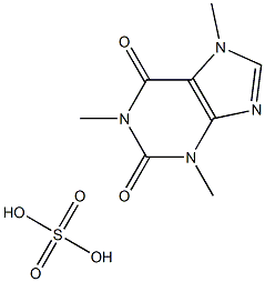 硫酸咖啡鹼 结构式
