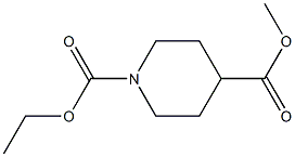 Methyl 1-Ethoxycarbonyl Piperidine-4-Carboxylate 结构式